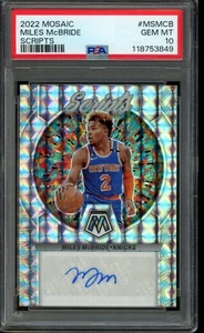 Mosaic Miles Mcbride Scripts 2022-23 automático #MS-MCB PSA 10 - Imagen 1 de 2