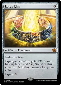 Magic The Gathering Lotus Ring [Outlaws of Thunder Junction: The Big Score] casi como nuevo Magic - Imagen 1 de 1
