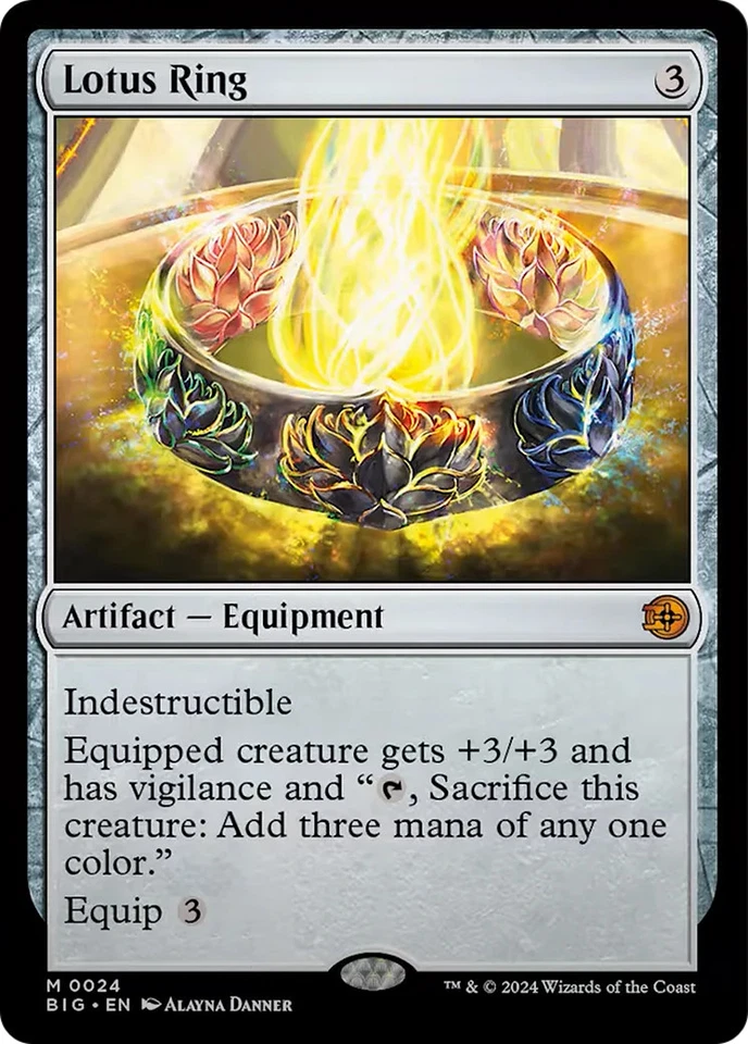 Magic The Gathering Lotus Ring [Outlaws of Thunder Junction: The Big Score] casi como nuevo Magic Foto 1 de 1