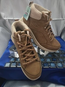 NEW WOMEN'S SIZE 6.5 ULTRA FLEX 2.0 CASUAL MIX-CHESTNUT WARM TECH-MEMORY FOAM - Picture 1 of 5