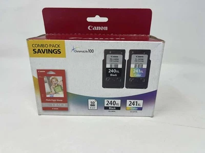 Canon PG-240XL & CL-241XL +50 Glossy Photo Paper - Combo Pack 🌟SEALED BOX👌🏻 - Image 1 of 4