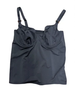 Freya BLACK Coco Wave Underwire Plunge Tankini Swim Top, US 32H, UK 32FF - Picture 1 of 1