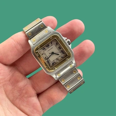 Cartier Santos Galbee 187901 29x41mm 18K Gold and Steel Serviced in 2024 Quartz - Image 1 of 4