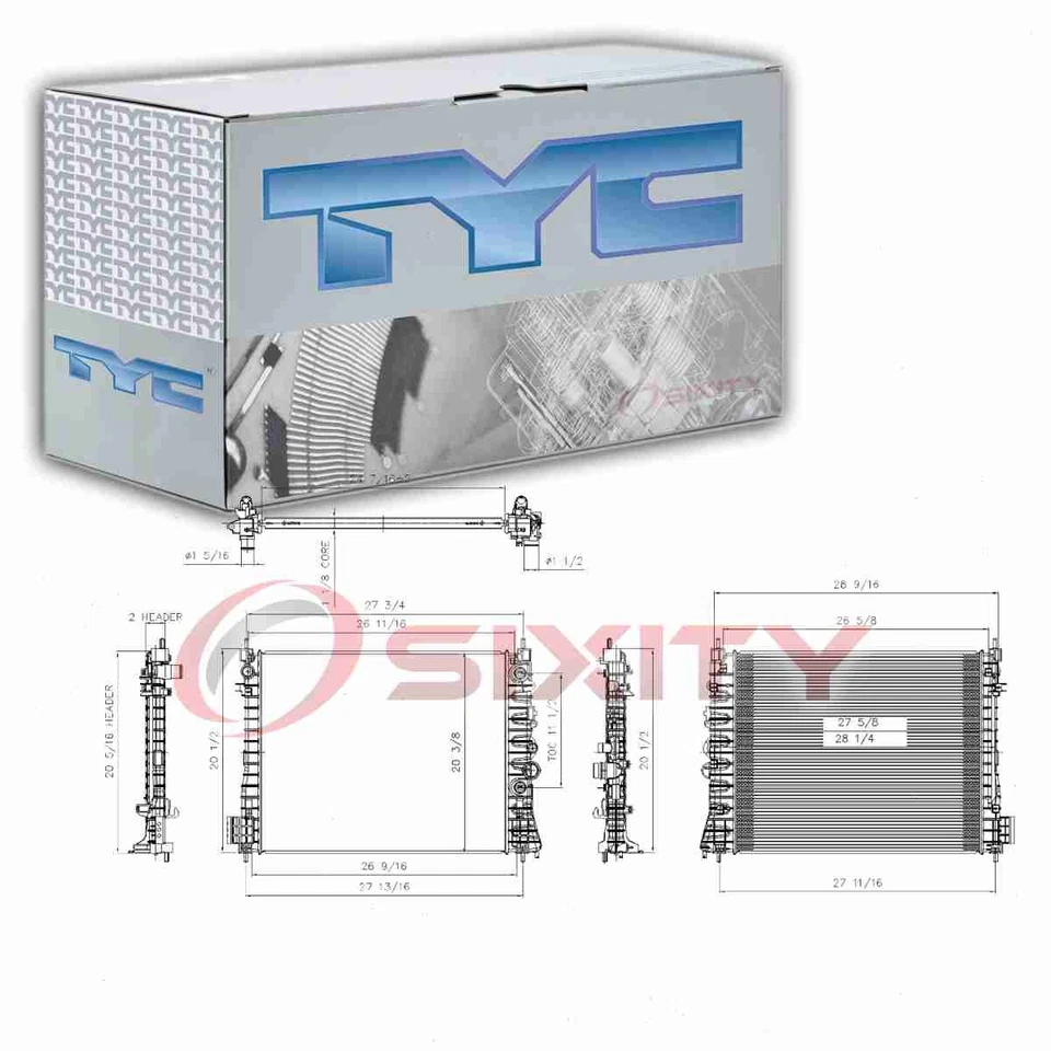 Radiador TYC para Buick Encore 2013-2016 1,4 L L4 enfriador refrigeración anticongelante tc Foto 1 de 4