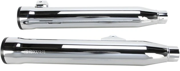 Cobra Slip-On RPT Mufflers 3" Chrome Harley-Davidson FXDF Dyna Fat Bob 2008-2017 - Image 1 of 1