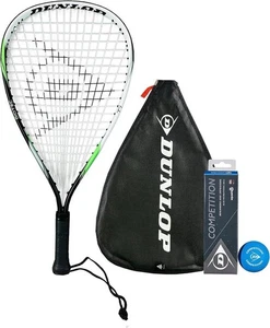 Raqueta de raqueta de titanio Dunlop Biotec, cubierta y 3 bolas - Imagen 1 de 2