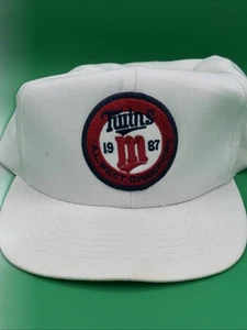 Vintage 1987 80s Minnesota Twins AL West Champions Snapback Hat - Bild 1 von 7
