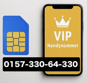 Blau Handy SIM Karte | Top Rufnummer | Einfache Goldene Premium Telefonnummer - Bild 1 von 2