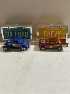 Lot Of 2 Hot Wheels 1976 57 Chevy 1979 34 Ford Great Condition  - Picture 1 of 15