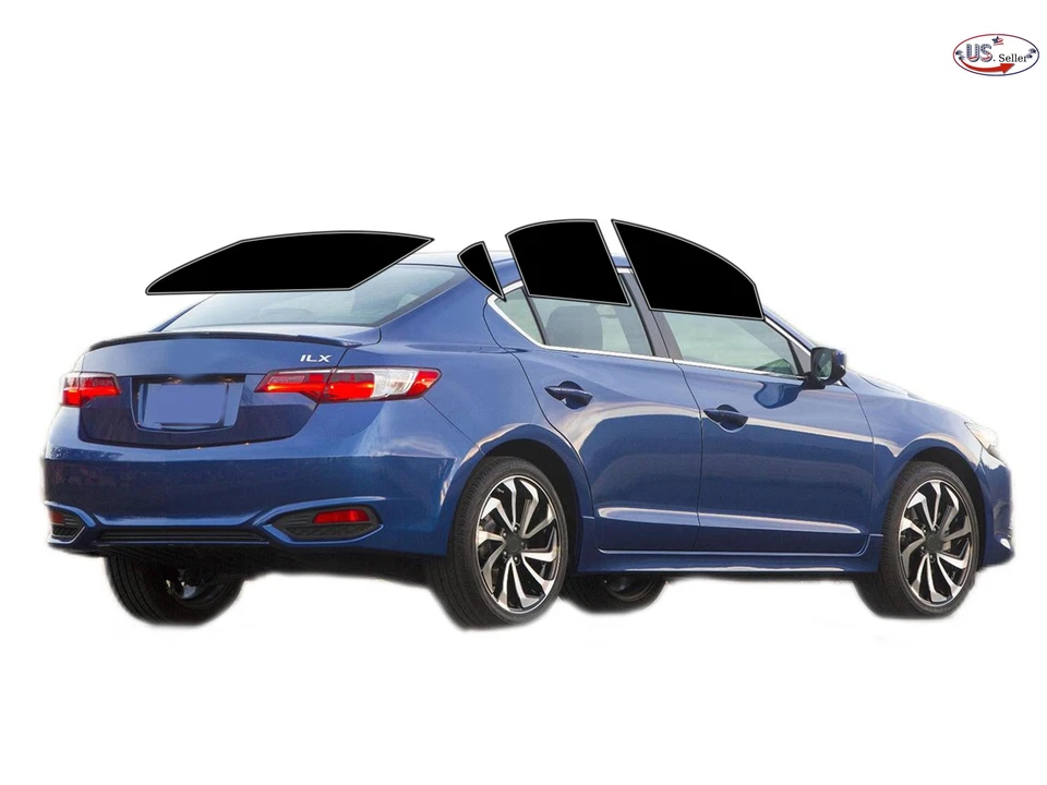 Kit de película de tinte de ventana de 2 capas precortada personalizada computarizada para Acura ILX 2013-18 sedán Foto 1 de 4