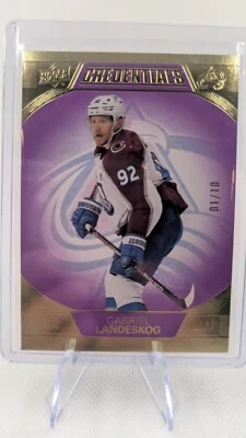 22-23 Upper Deck Credentials Gabriel Landeskog /10 - Image 1 of 2