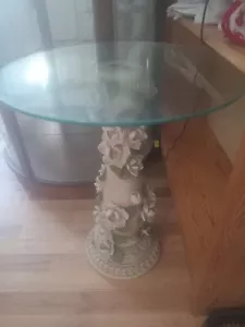 Ceramic Pedastool Side Table - Picture 1 of 2