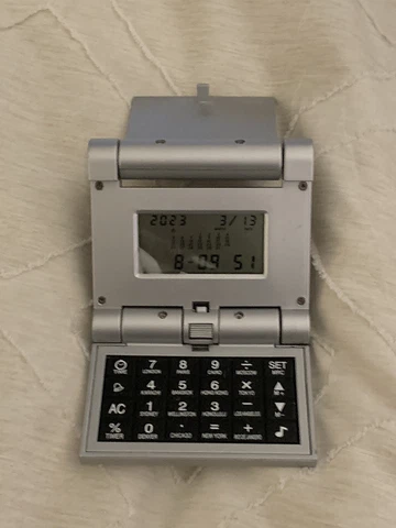 folding travel alarm clock Cover