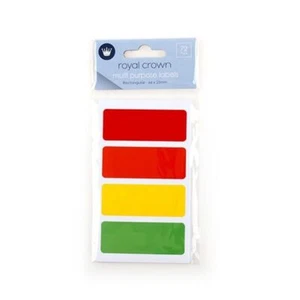 72 Pcs Assorted Rectangle Colour Code Sticker Label coloured 66x25mm Tag Kitchen - Picture 1 of 1