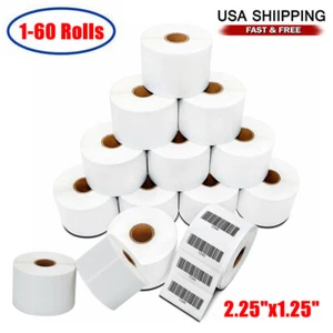 1-600 Roll 2.25x1.25 Direct Thermal Barcode UPC Label for Zebra Rollo 1000/Roll - Bild 1 von 23