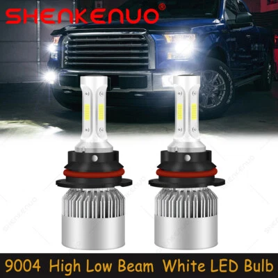 For Toyota Previa 1991-1993 White 9004 HB1 LED Headlights Bulbs High Low Beam S2 - Image 1 of 4