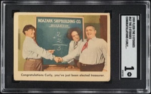 1959 Fleer The 3 Stooges Congratulations Curly, You've Just Been.. #62 SGC 1 - Bild 1 von 2