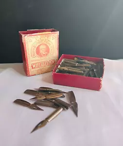 Vintage MacNiven & Cameron Waverley Pen Nibs 130+ Original Cardboard Box 1940s - Picture 1 of 19