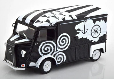 Citroen Type Hy 1969 Breizh Black White Solido S1804812 1:18 Metal Britain - Image 1 of 4