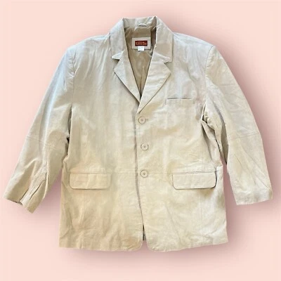 Blazer Lions Den By Haband XL de gamuza completa de cuero de cerdo para hombre de colección DEADSTOCK Foto 1 de 4