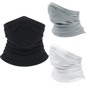 Breathable Neck Gaiter Cycling Fishing Scarf UV Sun Protection Half Face Cover - Picture 1 of 32