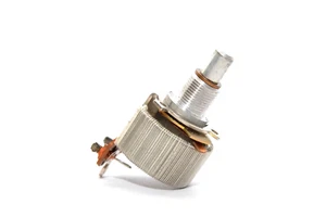 Draht-Potentiometer / Draht-Widerstand, 15 Ohm Achse 6mm, Variable Resistor, NOS - Bild 1 von 8