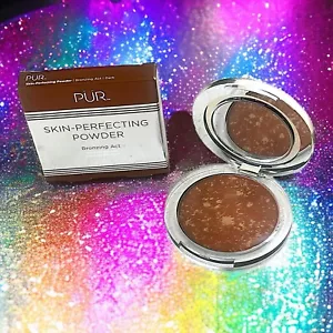 PUR Skin Perfecting Powder Bronzing Act Matte Bronzer 0.3 oz in Dark New In Box - Picture 1 of 14