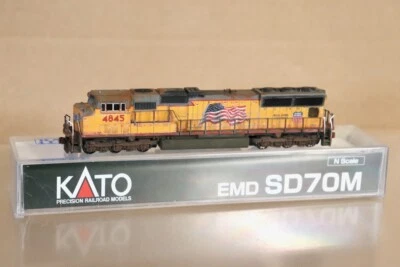 KATO 176-8606 WEATHERED UNION PACIFIC UP EMD SD70M LOCOMOTIVE 4845 nv - image 1 of 4