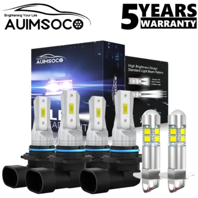 Kit de faros LED de haz alto bajo bombillas antiniebla para Lexus SC300 SC400 1994-2000 Foto 1 de 4