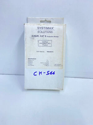 LOTE DE 3 NOS X SYSTIMAX 4 pares, protector Cat 6, CH#566 - Imagen 1 de 4