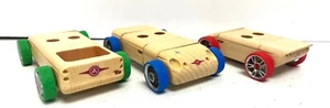 3 Cabello Designed The Automoblox Company Wooden Cars - Picture 1 of 4