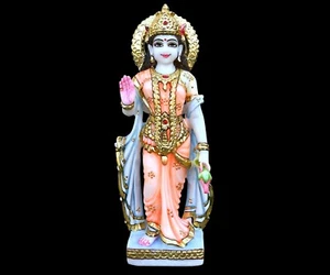 Estatua de mármol blanco Radha Rani ídolos diosa Radha para estatua de Krishna Moorti - Imagen 1 de 6