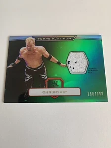 2010 WWE Christian GREEN Topps Platinum Event Worn Relic Card SN 160 of 39 - Picture 1 of 1
