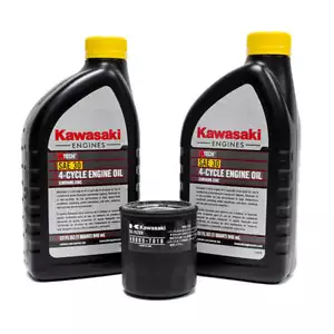Kit de cambio de aceite de motor Kawasaki SAE 30 - 49065-0724 filtro y (2) 969969-6281 - Imagen 1 de 1