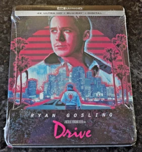 Ryan Gosling DRIVE 4K Ultra HD + Blu-Ray Exclusive Limited Steelbook New &Sealed - Picture 1 of 3