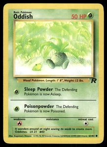 Oddish HP 63/82 Team Rocket Pokemon Card - Picture 1 of 2