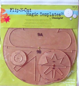 #2225 PLANTILLAS DE EDREDÓN MÁGICO OMNIGRID FLIP-N-CUT - JUEGO #1 - ¡NUEVO EN PAQUETE! - Imagen 1 de 2