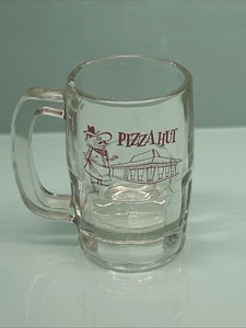 Vintage Pizza Hut Pete -- Substantial Barrel Glass Mug Stein. 5 Inches Tall - Picture 1 of 4