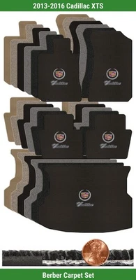 Juego de alfombrillas bereber personalizadas para Cadillac XTS 2013-2016 con logotipo (5 piezas) #300 Foto 1 de 4