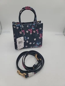 NWT Coach Cashin Carry Tote 14 Mini Micro Tote Flowers - Picture 1 of 12