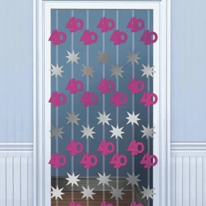 Amscan Decoración Colgante Diseño Brillante 40 Cumpleaños (SG24498) - Imagen 1 de 1