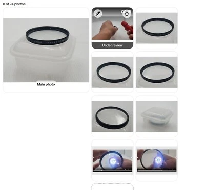 Excellent CLEAN GLASS Canon CROSS SCREEN 58mm Filter 30476 - Image 1 of 4