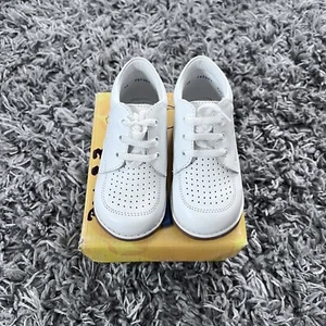 Infant Toddler Kids Boys White Leather Formal Dress Shoes Wedding Bautizo Size 6 - Picture 1 of 7