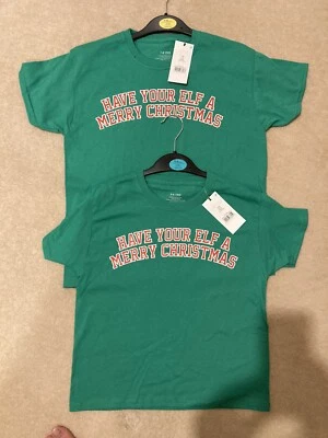 BNWT Sibling Matching Short Sleeve T-Shirts George age 3-4 & 5-6 - Image 1 of 4