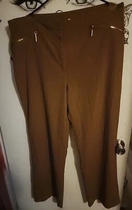 Ruby Rd Sz 16 Classy Professional Slacks W/ Zippered Pockets - Unique An Elegant - Picture 1 of 5