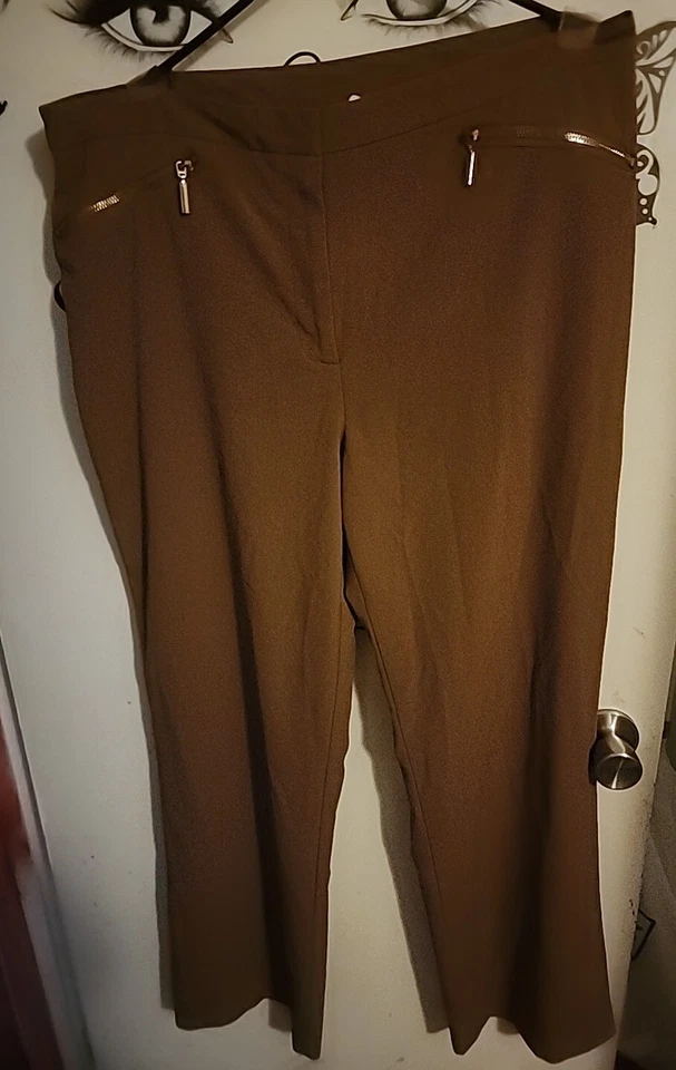 Ruby Rd Sz 16 Classy Professional Slacks W/ Zippered Pockets - Unique An Elegant - Image 1 of 4