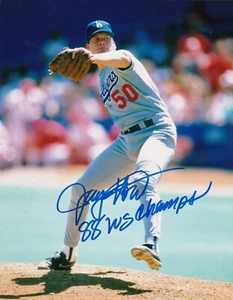 JAY HOWELL LOS ANGELES DODGERS 1988 WS CHAMPS ACTION SIGNED 8x10 - Picture 1 of 1