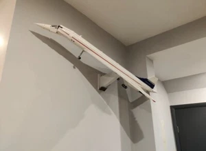 Lego concorde wall mount display for Lego 10318 Concorde in flight -Black - Picture 1 of 2