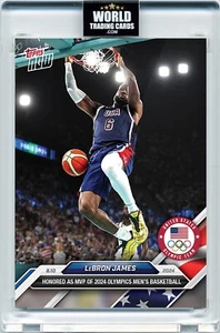 LEBRON JAMES TOPPS NOW OLYMPIC GAME 2024 #30 BASKETBALL USA WTC PRISTINE 10 - Imagen 1 de 2