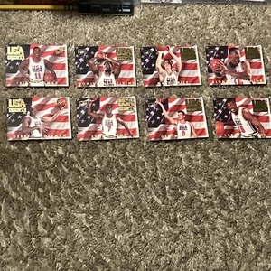 1993-1994 NBA Fleer Olympic USA Basketball 8 Card Lot NM/NM+ - Picture 1 of 2